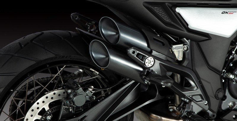 Double stainless exhaust